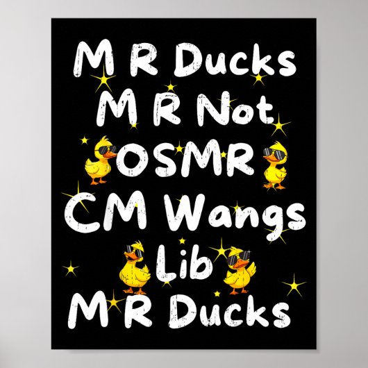 面白いMRダックMRはOsmrCm王のリブMRダックではありません ポスター (正面)