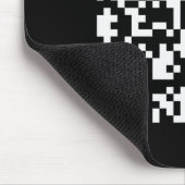 面白いQRコード ひねくれ者になるなという引用 マウスパッド (コーナー)