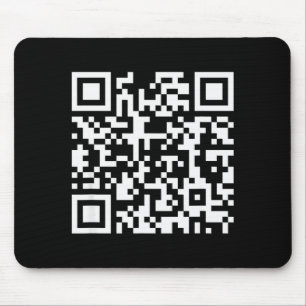 面白いQRコード ひねくれ者になるなという引用 マウスパッド