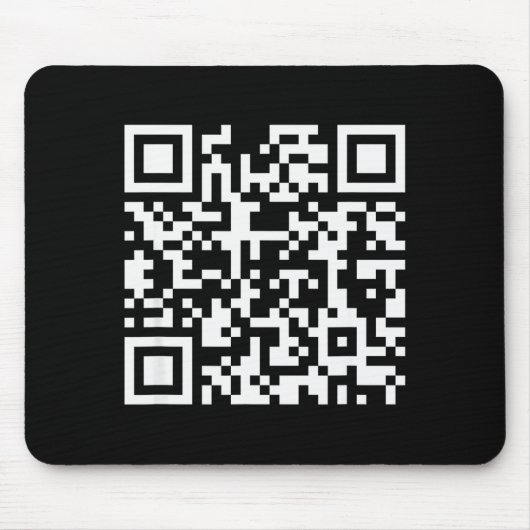 面白いQRコード ひねくれ者になるなという引用 マウスパッド (正面)