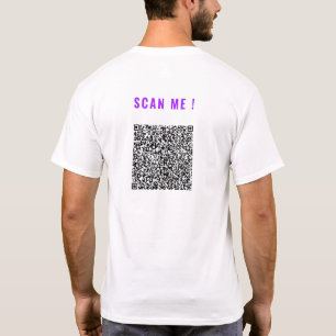 面白いQRコードTシャツのデザイン例 Tシャツ