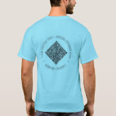 面白いQRコードTシャツギフトにテキストを追加 Tシャツ (裏面)