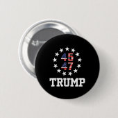 面白いQRトランプ大統領ダンスコード就任式D 缶バッジ (正面&裏面)