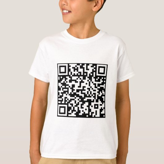 面白いQRトランプ大統領ダンスコード Tシャツ (正面)