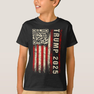 面白いQRドナルド・トランプダンス4745コードビデオ Tシャツ
