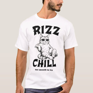 面白いRizzチルキャットコールキャットミーム ヴィンテージ Tシャツ