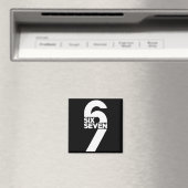 面白いSix Seven 6 7 ミームフレーズ Gen Alphaスラング マグネット (インサイチュ (食洗機))