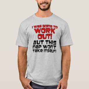 面白いTシャツの格言 引用句 昼寝は自分ではしない Tシャツ
