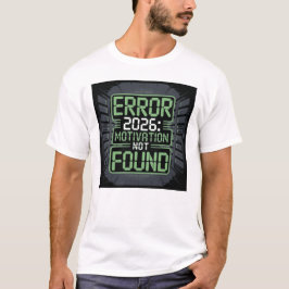 面白いTシャツデザインテック エラー2026 モチベーションが見つからない Tシャツ