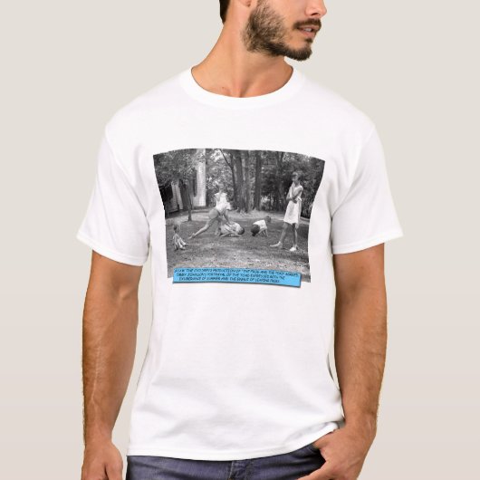 面白いTシャツ - Leapfrog Tシャツ (正面)