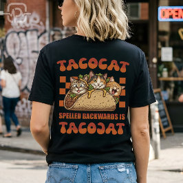 面白いTacocatパリンドロームレトロシンコデマヨ Tシャツ