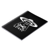 面白いUFOの名言 私は立ち去りたい ノートブック (左側)
