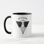 面白いUFOマグカップ | 負け犬ども集合 マグカップ (左)