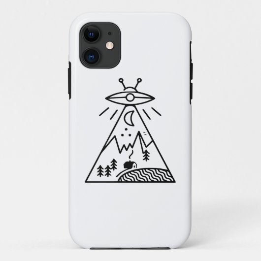 面白いUFO、エリア51、エイリアンの誘拐 Case-Mate iPhoneケース (裏面)
