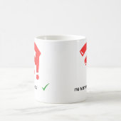 面白いWi-Fi接続なし 私は不在 コーヒーマグ コーヒーマグカップ (中央)