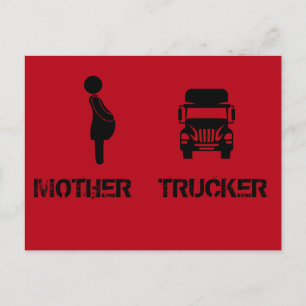 面白くてかっこいい Storeman による Mother Trucker ポストカード