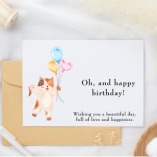 面白くてかわいい誕生日カード 招待状