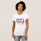 面白くて変な、BeastまたはBestの英語教師 Tシャツ (正面フル)