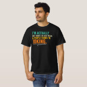面白くないただの皮肉な嫌味な態度の引用 Tシャツ (正面フル)