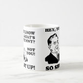 面白くないなら黙れ Funny Mug or Travel Mug コーヒーマグカップ (中央)
