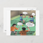 面白くないテニスおもしろい漫画ティーのカードのギフトなど ポストカード (正面/裏面)