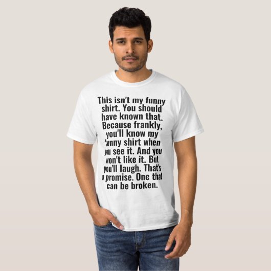 面白くないTシャツ Tシャツ (正面フル)
