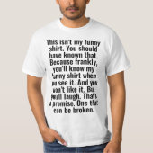 面白くないTシャツ Tシャツ (正面)