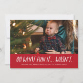面白くなかったクリスマスの写真 シーズンカード (正面)