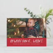 面白くなかったクリスマスの写真 シーズンカード (スタンド正面)