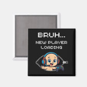 「面白すぎるゲーマーの妊娠発表 – 新しいプレイヤー登場」 マグネット (正面/裏面)