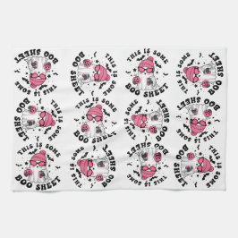 面白不気味いハロウィーンデコール幽霊 キッチンタオル