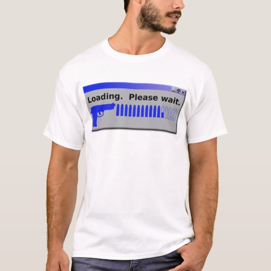 面白Tシャツ 読み込み中 お待ちください Tシャツ (正面)