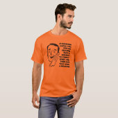 面白Tシャツ 贈り物に理由を Tシャツ (正面フル)
