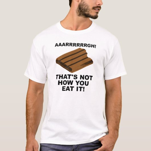 面白Tシャツ 食べ方じゃない Tシャツ (正面)