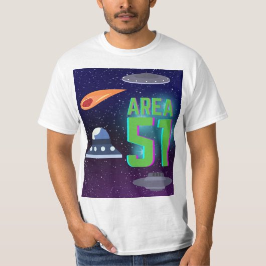 面積51宇宙 Tシャツ (正面)