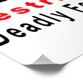 面積51警告分 ポスター (角)