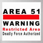 面積51警告分 ポスター (正面)