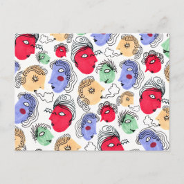 面頭パターン ポストカード