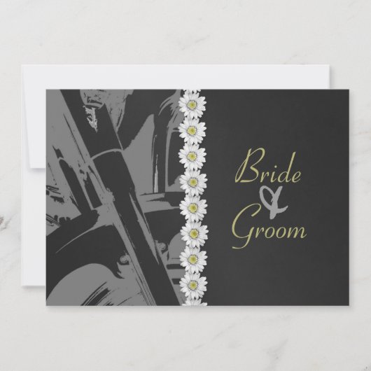 革およびデイジーの結婚式招待状 招待状 (正面)