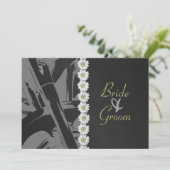 革およびデイジーの結婚式招待状 招待状 (スタンド正面)