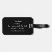 革きらめく紐付きMonogramラゲージタグ ラゲッジタグ (裏面横)