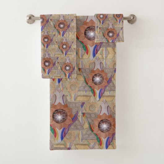 革とスエードの「ダビデの星」 バスタオルセット (インサイチュ)