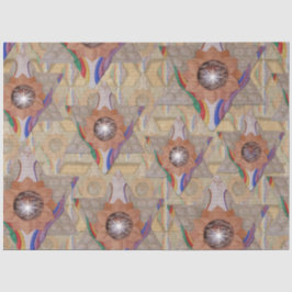 革とスエードの「ダビデの星」 薄葉紙