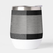 革と金属のプリント モノグラムの (左面)