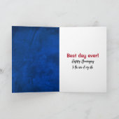 革のアニバーサリーバブルハート カード (内部)