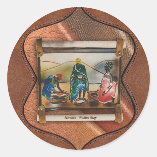 革のシールを見る ラウンドシール (正面)