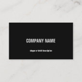 革のジャケットの横の白い名刺 名刺 (裏面)