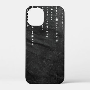 革のダイヤモンドドリップ iPhone 12 MINI ケース