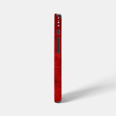革のダイヤモンドドリップ iPhoneケース (左側面)