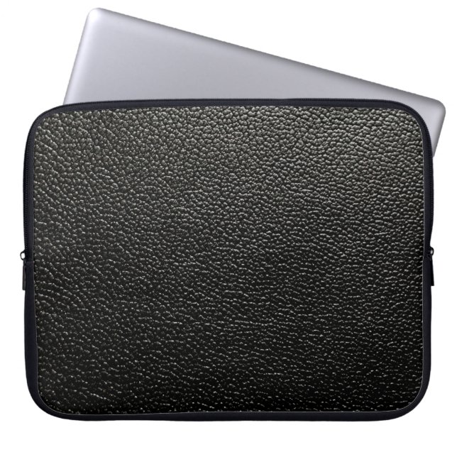 革のテクスチャーのバイブルのカバー ラップトップスリーブ (正面)